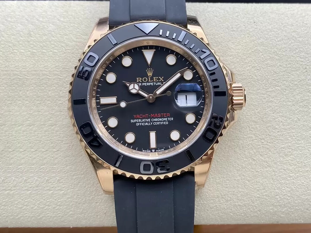 Replica Rolex Yacht Master M126655-0002 1:1 Best Edition Rose Gold - DEEPREPS