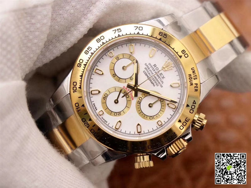 Rolex Daytona Replica Cosmograph M116503-0001 1:1 Best Edition White Dial Swiss ETA4130 - DEEPREPS