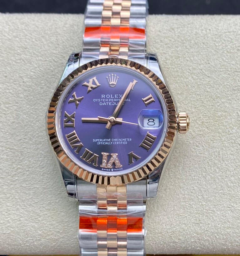 Replica Rolex Datejust M278271-0020 1:1 Best Edition Eggplant Purple Dial - DEEPREPS