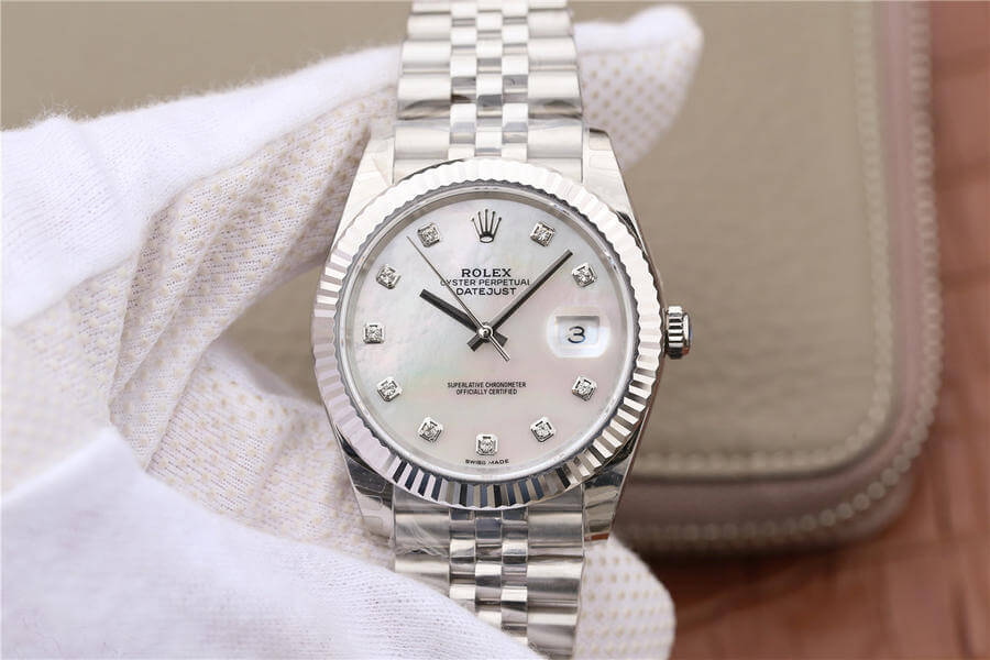 Replica Rolex Datejust M126334-0020 1:1 Best Edition Mother-Of-Pearl Dial - DEEPREPS