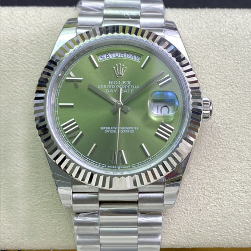 Replica Rolex Day Date M228239-0033 1:1 Best Edition Olive Green Dial - DEEPREPS