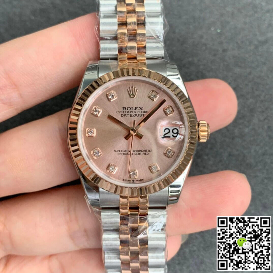 Replica Rolex Datejust M278271-0024 1:1 Best Edition Rose Gold Dial - DEEPREPS