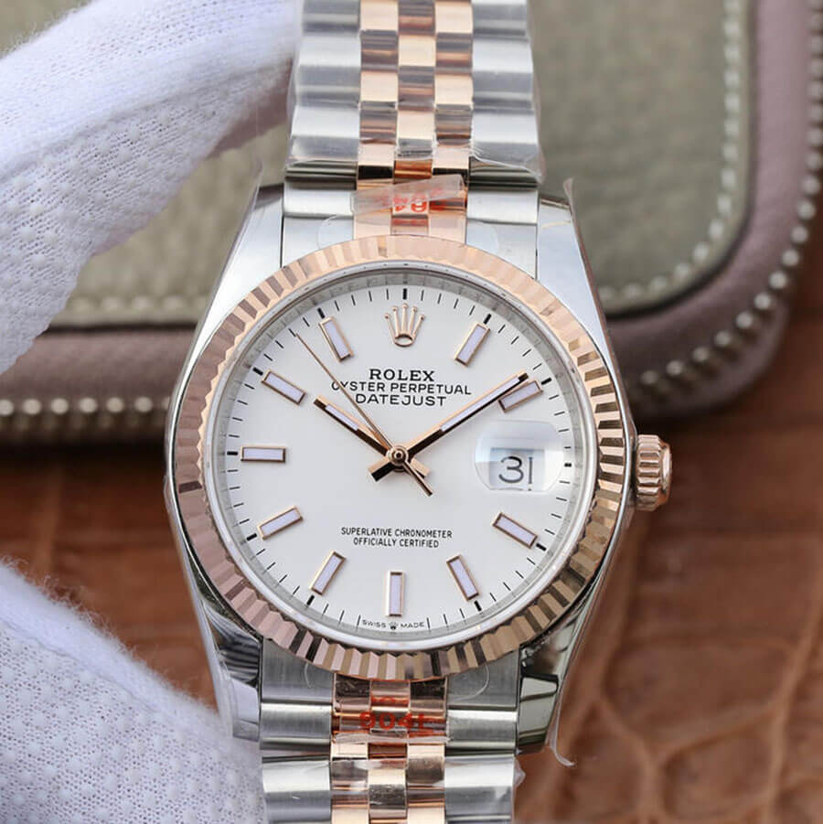 Replica Rolex Datejust M126231-0017 36MM 1:1 Best Edition White Dial - DEEPREPS