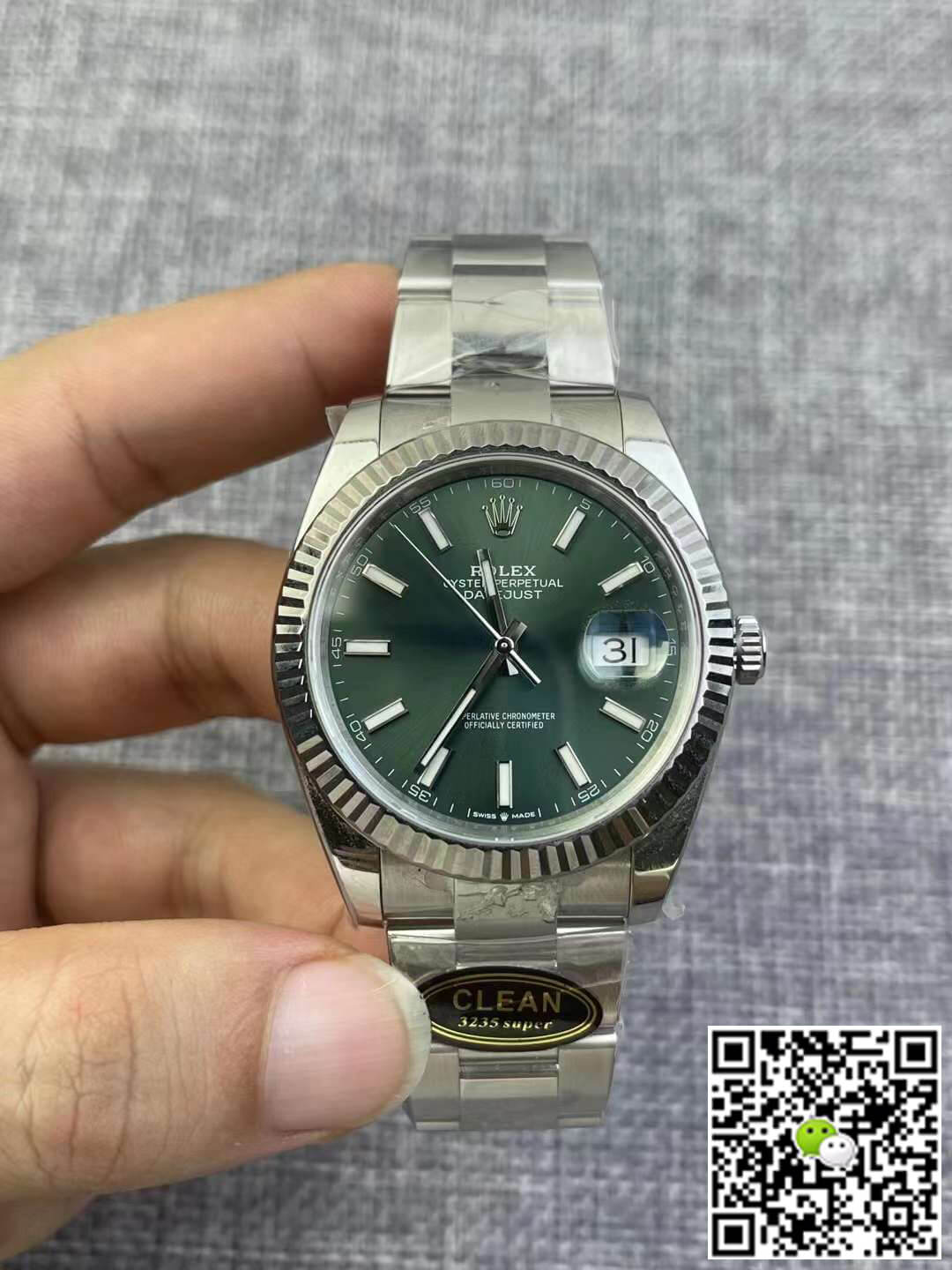 Replica Rolex Datejust M126334-0028 1:1 Best Edition Green Dial - DEEPREPS
