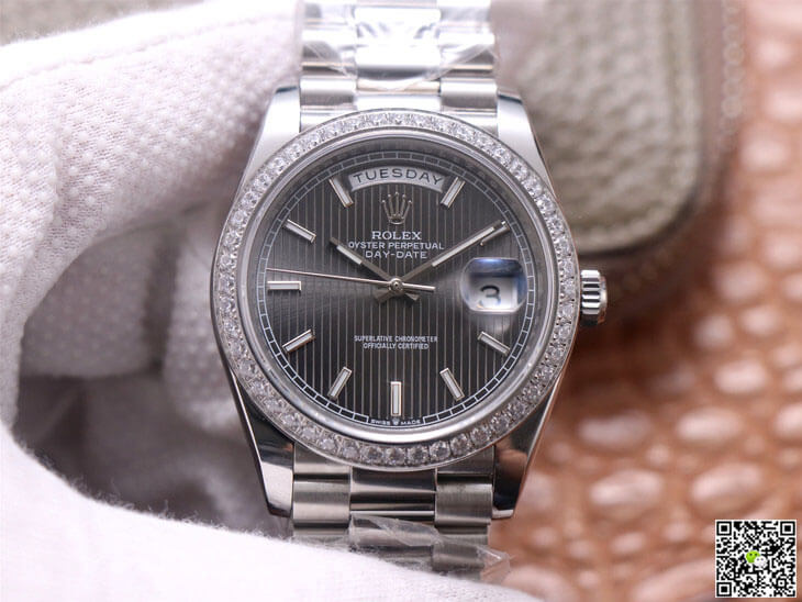 Replica Rolex Day Date M228349RBR-0008 1:1 Best Edition Grey Dial - DEEPREPS