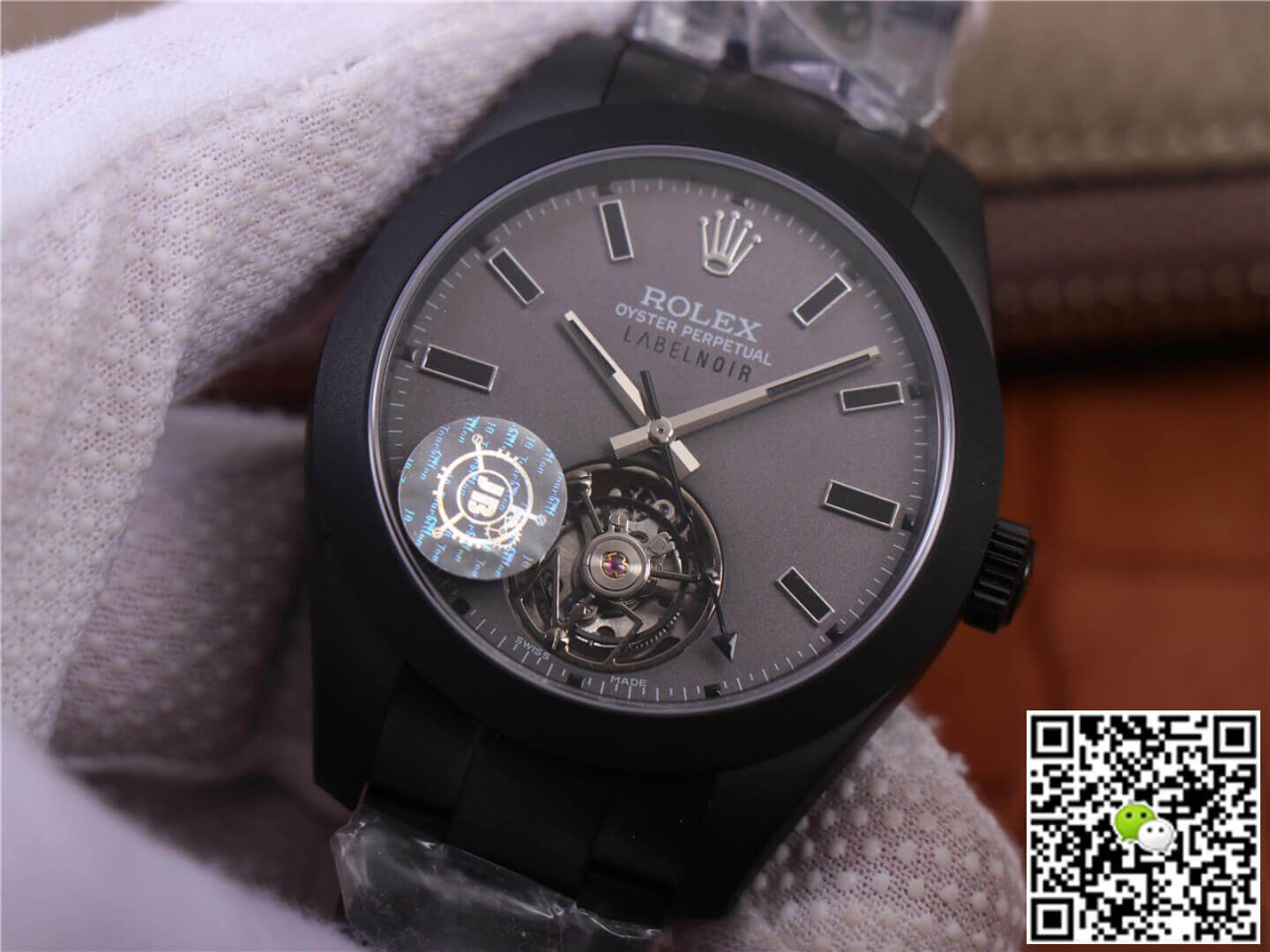 Replica Rolex Milgauss 116400 Tourbillon 1:1 Best Edition Black PVD Case Swiss ETA3131 - DEEPREPS