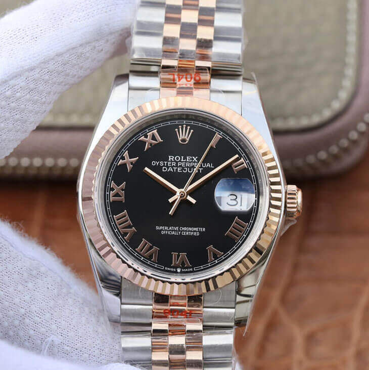 Replica Rolex Datejust 116231 36MM 1:1 Best Edition Black Dial - DEEPREPS