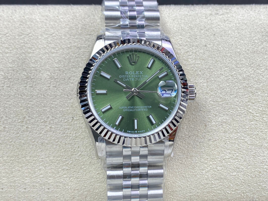 Replica Rolex Datejust M278274-0018 31MM 1:1 Best Edition Green Dial - DEEPREPS