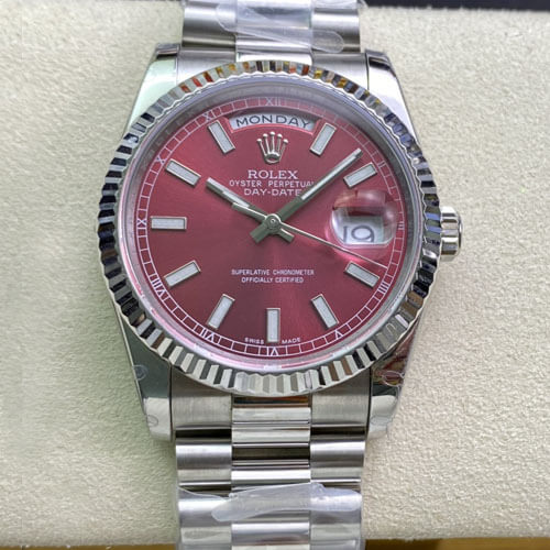 Replica Rolex Day Date 118239 1:1 Best Edition Cherry Dial - DEEPREPS