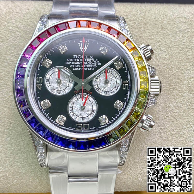 Replica Rolex Daytona 116599 RBOW 1:1 Best Edition Black Dial - DEEPREPS
