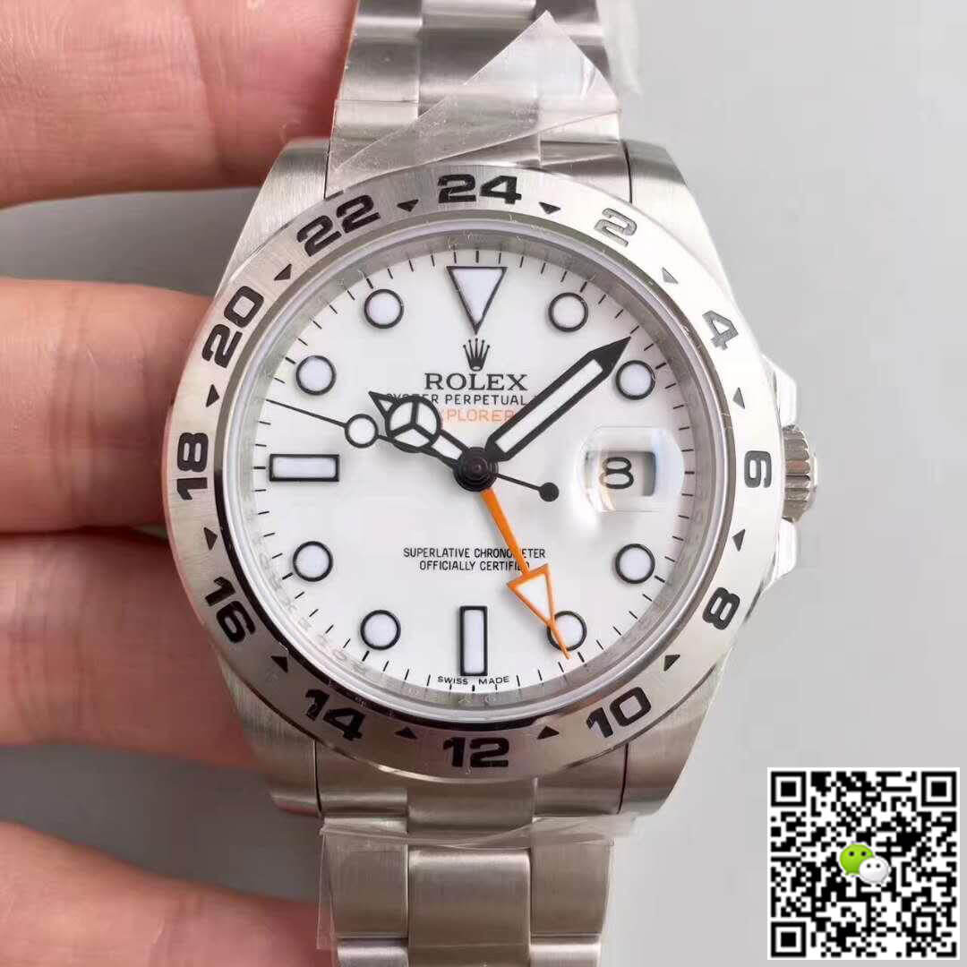 Replica Rolex Explorer II 216570 1:1 Best Edition Swiss ETA3187 White Dial - DEEPREPS