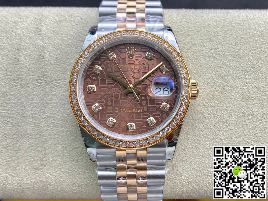 Replica Rolex Datejust M126281RBR-0013 1:1 Best Edition Brown Dial - DEEPREPS