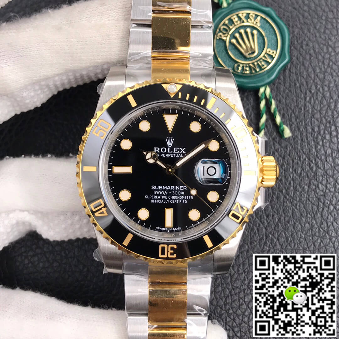 Replica Rolex Submariner 116613-LN-97203 40MM 1:1 Best Edition  Black Dial - DEEPREPS