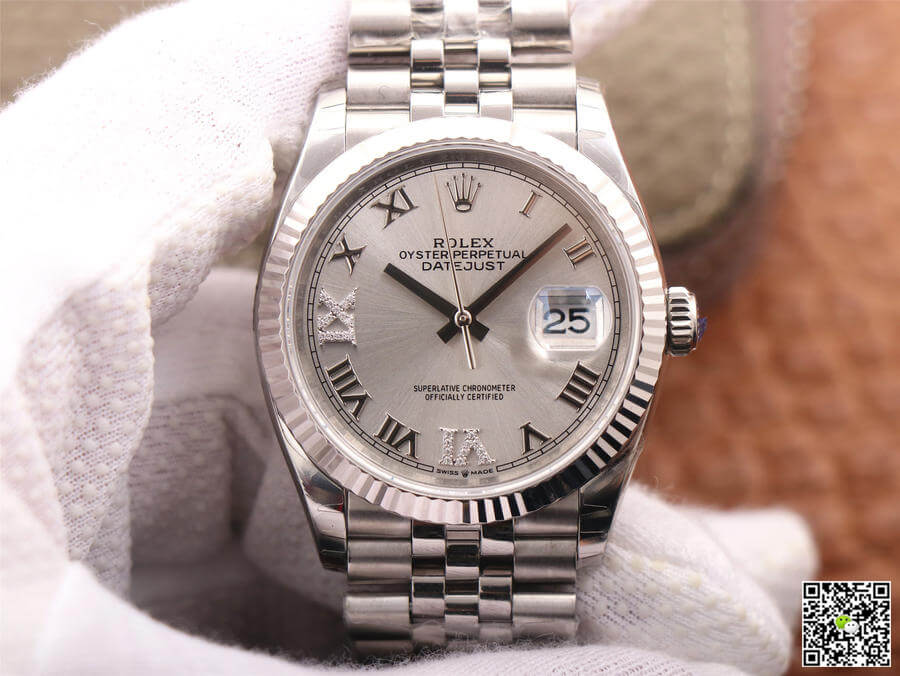 Replica Rolex Datejust M126234-0029 1:1 Best Edition Silver Dial - DEEPREPS