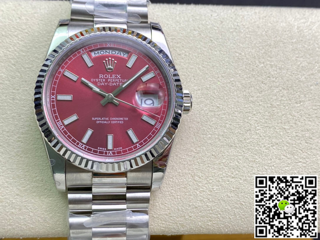 Replica Rolex Day Date 118239 1:1 Best Edition Cherry Dial - DEEPREPS