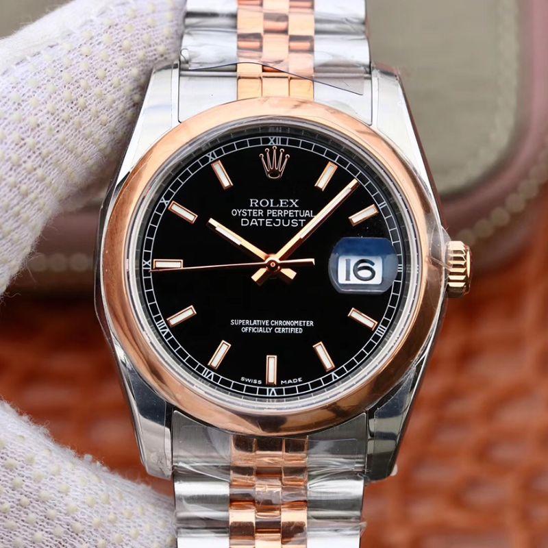 Replica Rolex Datejust 36MM 126201 1:1 Best Edition Swiss ETA3135 Black Dial - DEEPREPS