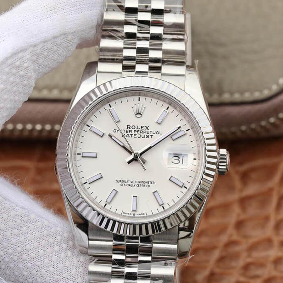 Replica Rolex Datejust 36MM 1:1 Best Edition White Dial - DEEPREPS