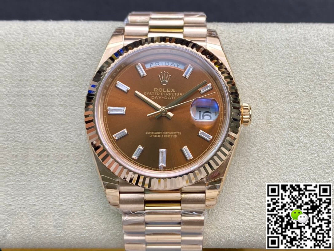 Replica Rolex Day Date 228235 1:1 Best Edition V2 Brown Dial - DEEPREPS
