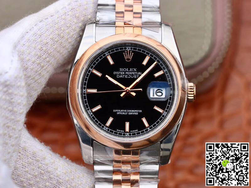 Replica Rolex Datejust 36MM 126201 1:1 Best Edition Swiss ETA3135 Black Dial - DEEPREPS