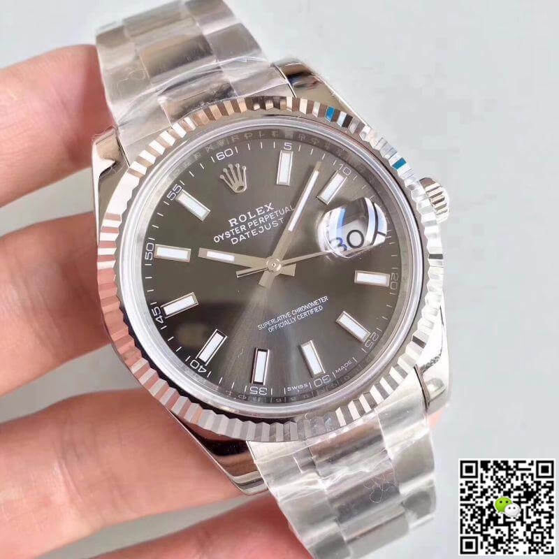Rolex Dupe Datejust II M126334-0014 1:1 Best Edition Swiss ETA3235 Dark Rhodium Dial - DEEPREPS