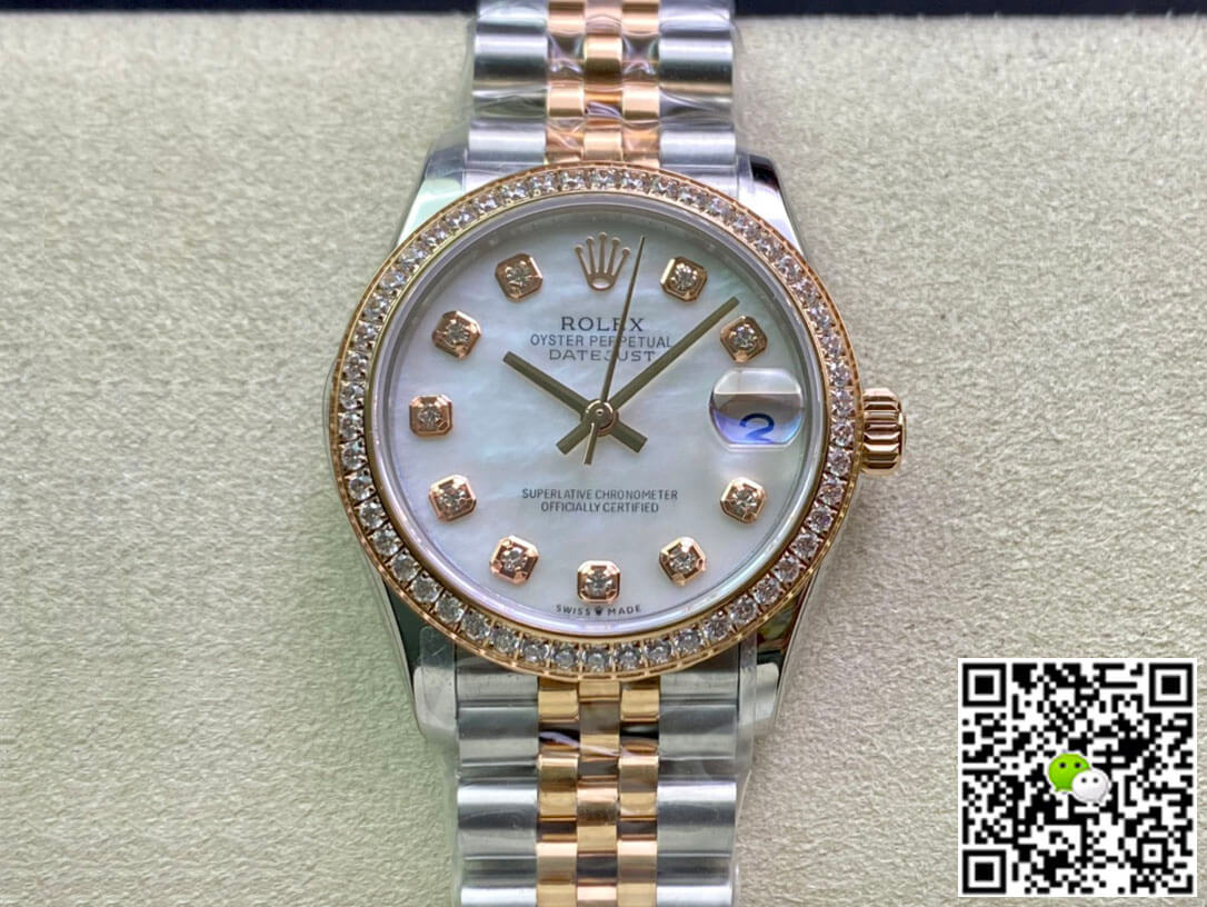 Replica Rolex Datejust M278381RBR-0026 31MM 1:1 Best Edition Diamond Bezel - DEEPREPS
