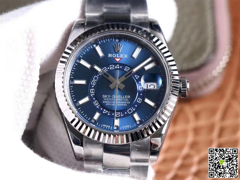 Replica Rolex Sky Dweller M326934-0003 1:1 Best Edition  Blue Dial Swiss ETA9001 - DEEPREPS