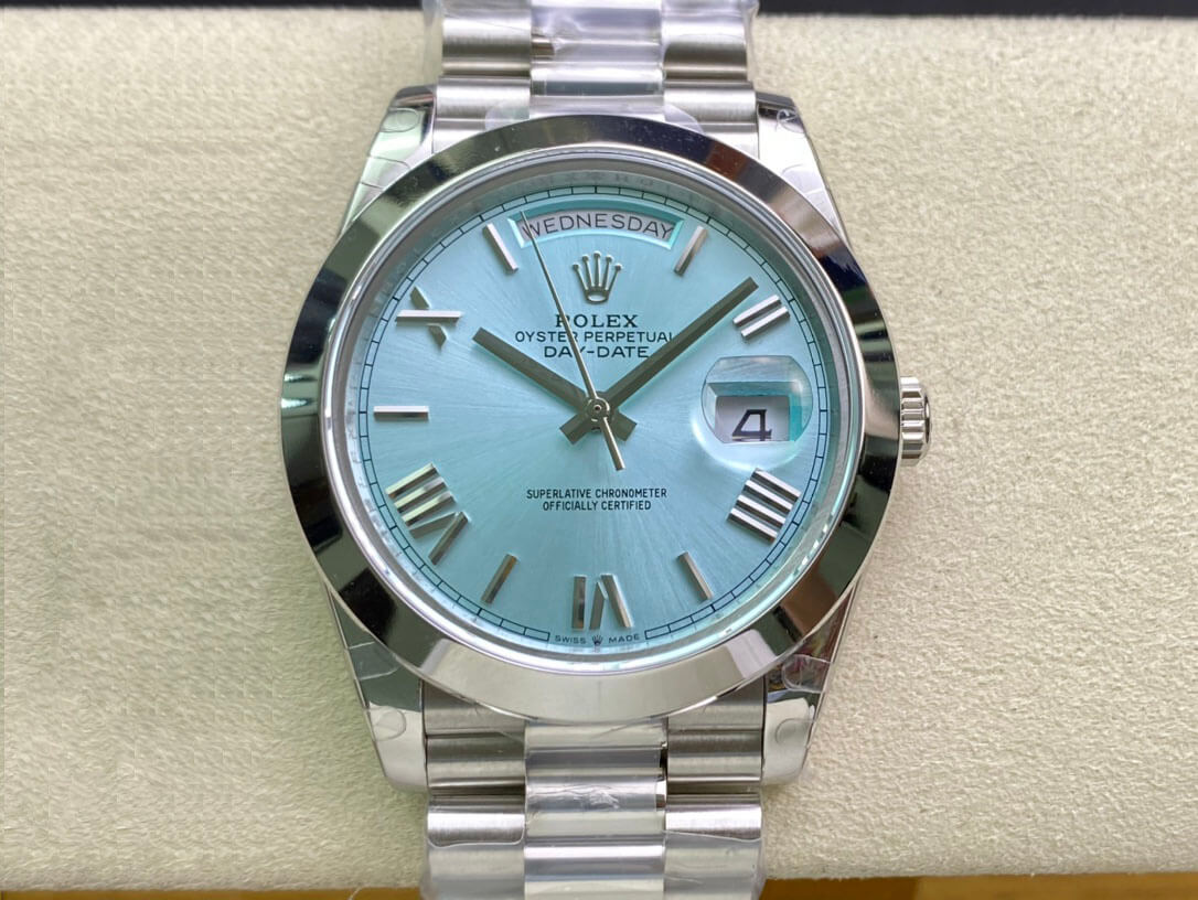 Replica Rolex Day Date M228206-0044 1:1 Best Edition Ice Blue Dial - DEEPREPS