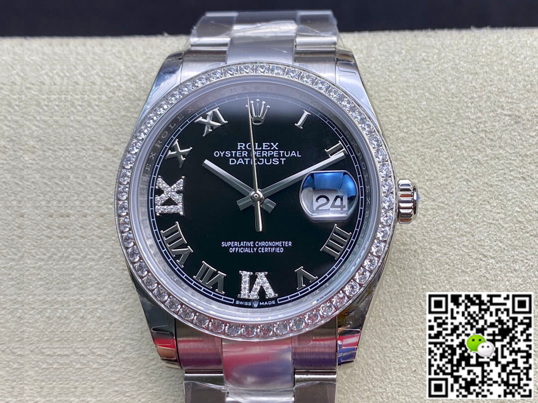 Replica Rolex Datejust 36MM 1:1 Best Edition Black Dial - DEEPREPS