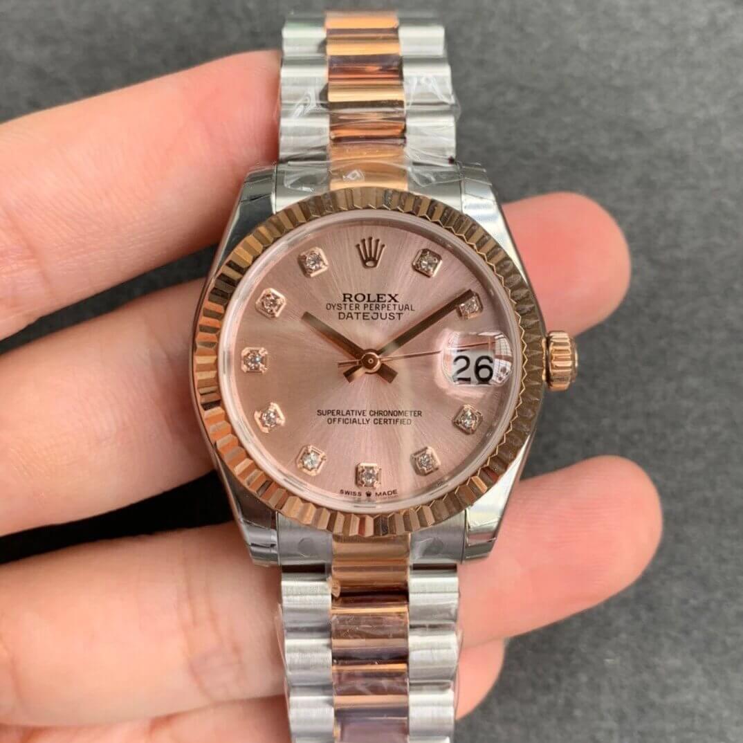Replica Rolex Datejust M278271-0023 1:1 Best Edition Rose Gold Dial - DEEPREPS