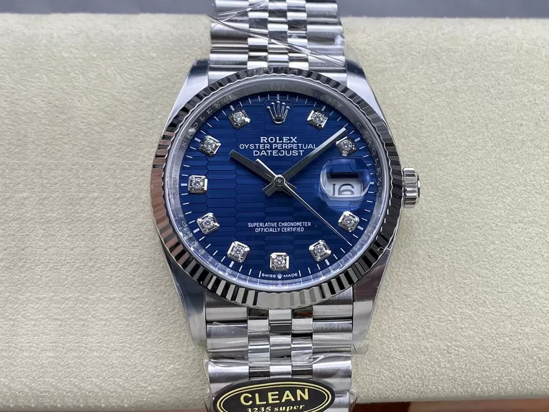 Replica Rolex Datejust M126234-0057 36MM 1:1 Best Edition Blue Dial - DEEPREPS