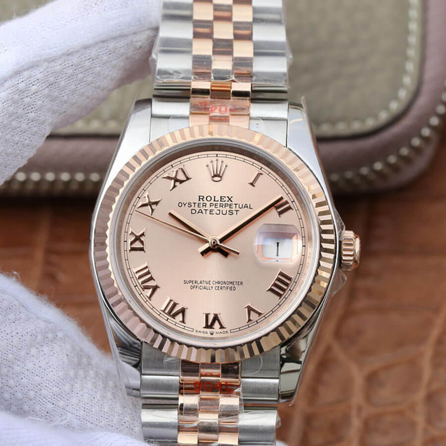 Replica Rolex Datejust 116231 36MM 1:1 Best Edition Pink Dial - DEEPREPS