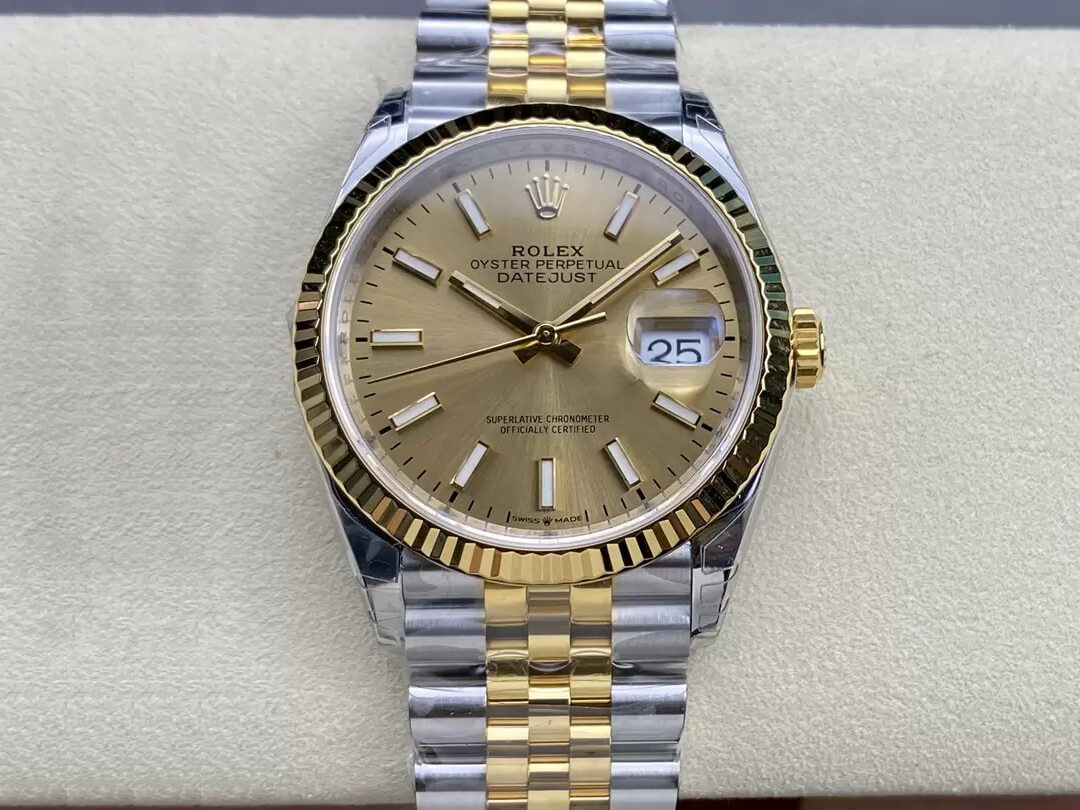 Replica Rolex Datejust M126233-0015 1:1 Best Edition Champagne Dial - DEEPREPS
