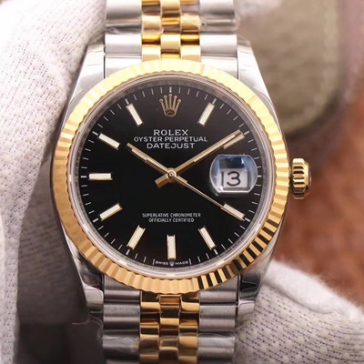 Replica Rolex Datejust 126233 1:1 Best Edition Black Dial Swiss ETA3235 - DEEPREPS
