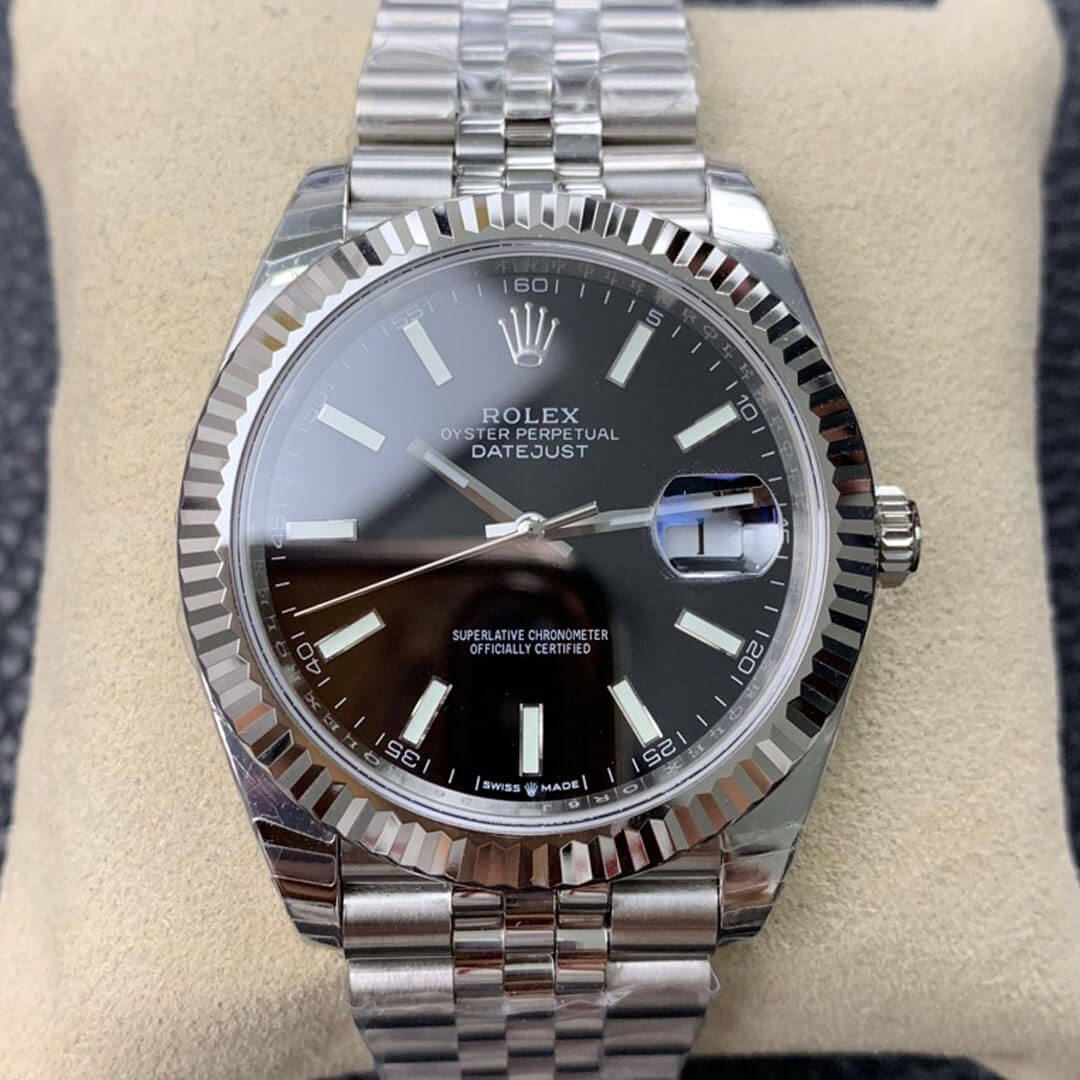 Replica Rolex Datejust M126334-0018 1:1 Best Edition Black Dial - DEEPREPS