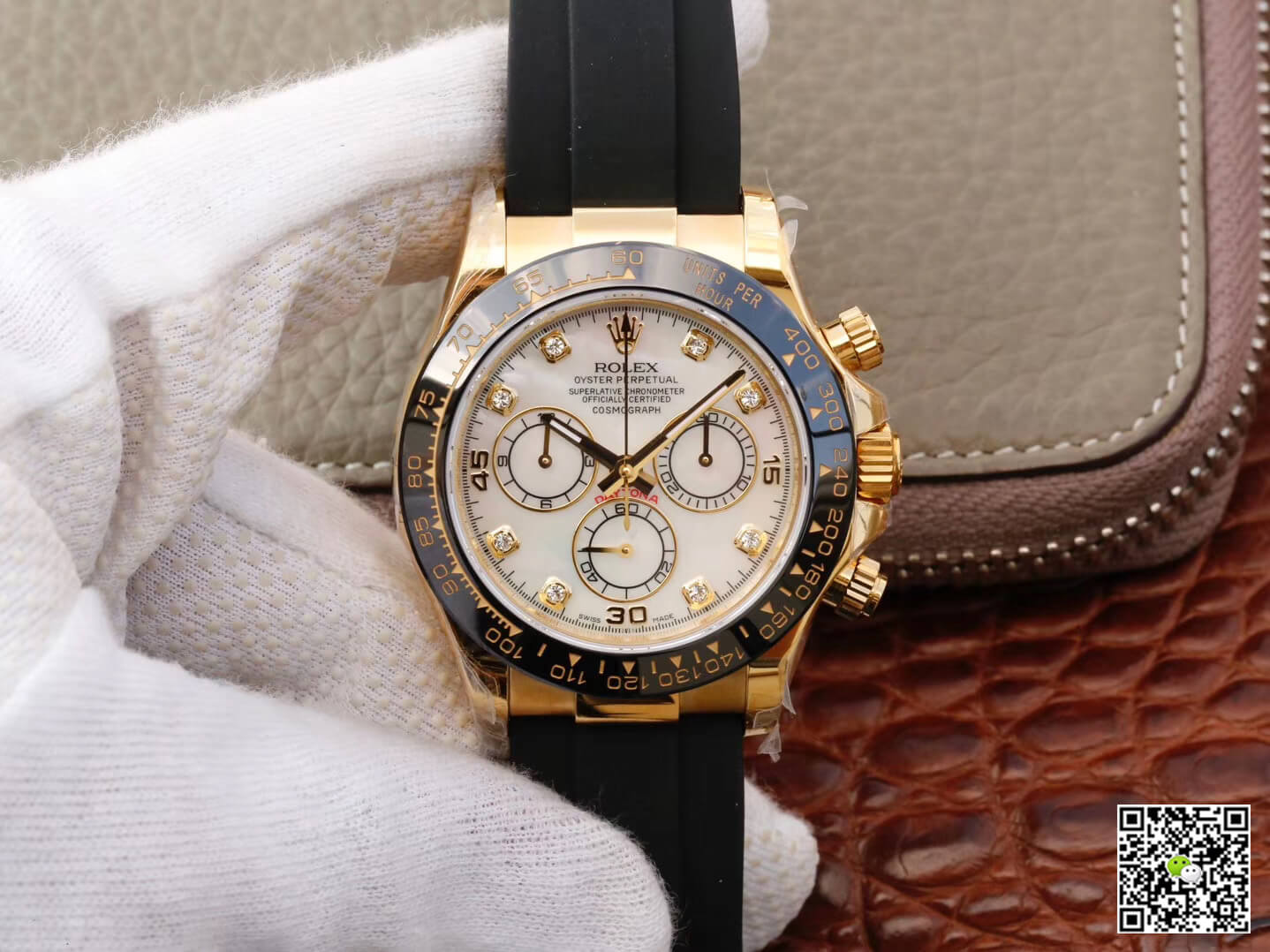 Replica Rolex Daytona Cosmograph M116518ln-0037 1:1 Best Edition V6 Yellow Gold Case - DEEPREPS
