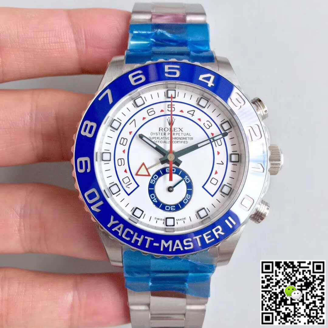 Replica Rolex Yacht-Master II 116680 1:1 Best Edition White Dial - DEEPREPS