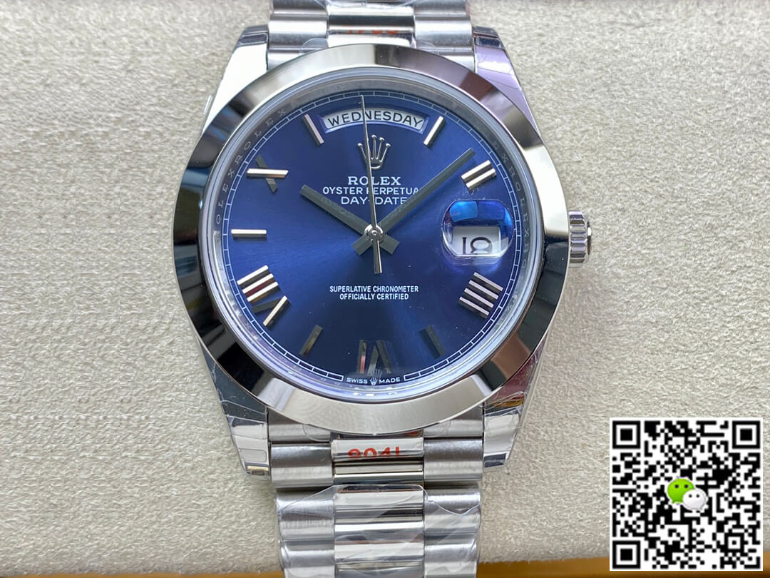 Replica Rolex Day Date M228206-0015 1:1 Best Edition Blue Dial - DEEPREPS