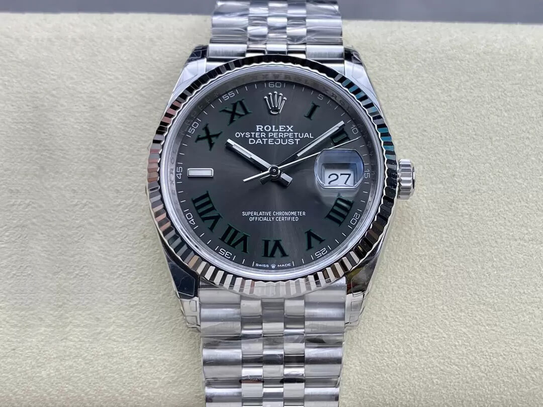 Replica Rolex Datejust M126234-0045 36MM 1:1 Best Edition Gray Dial - DEEPREPS