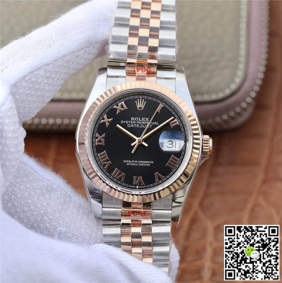 Replica Rolex Datejust 116231 36MM 1:1 Best Edition Black Dial - DEEPREPS