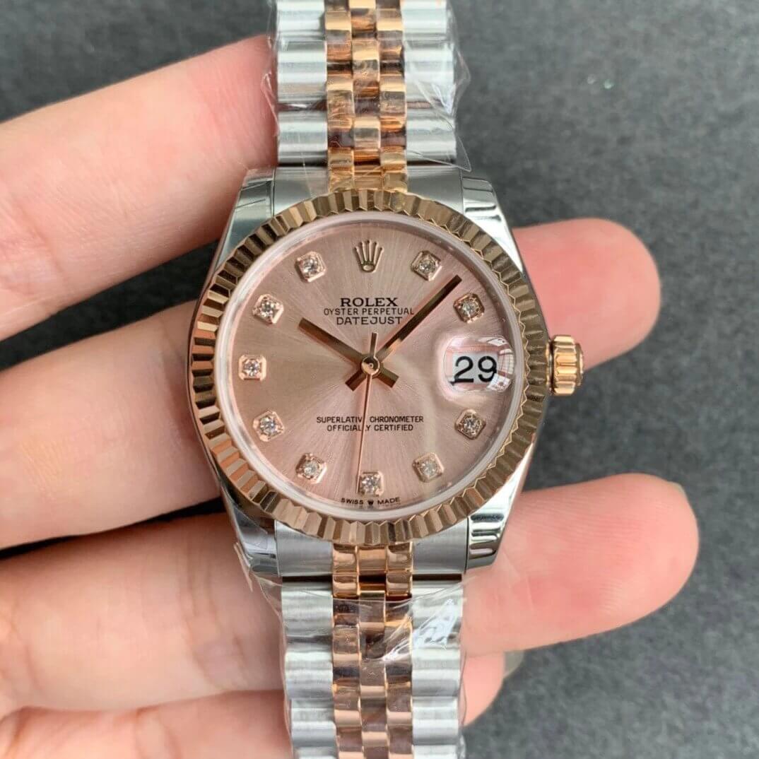 Replica Rolex Datejust M278271-0024 1:1 Best Edition Rose Gold Dial - DEEPREPS