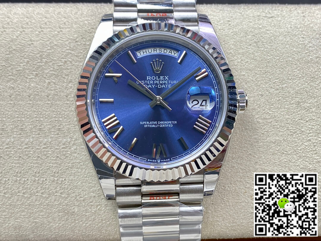 Replica Rolex Day Date M228236-0007 1:1 Best Edition Blue Dial - DEEPREPS