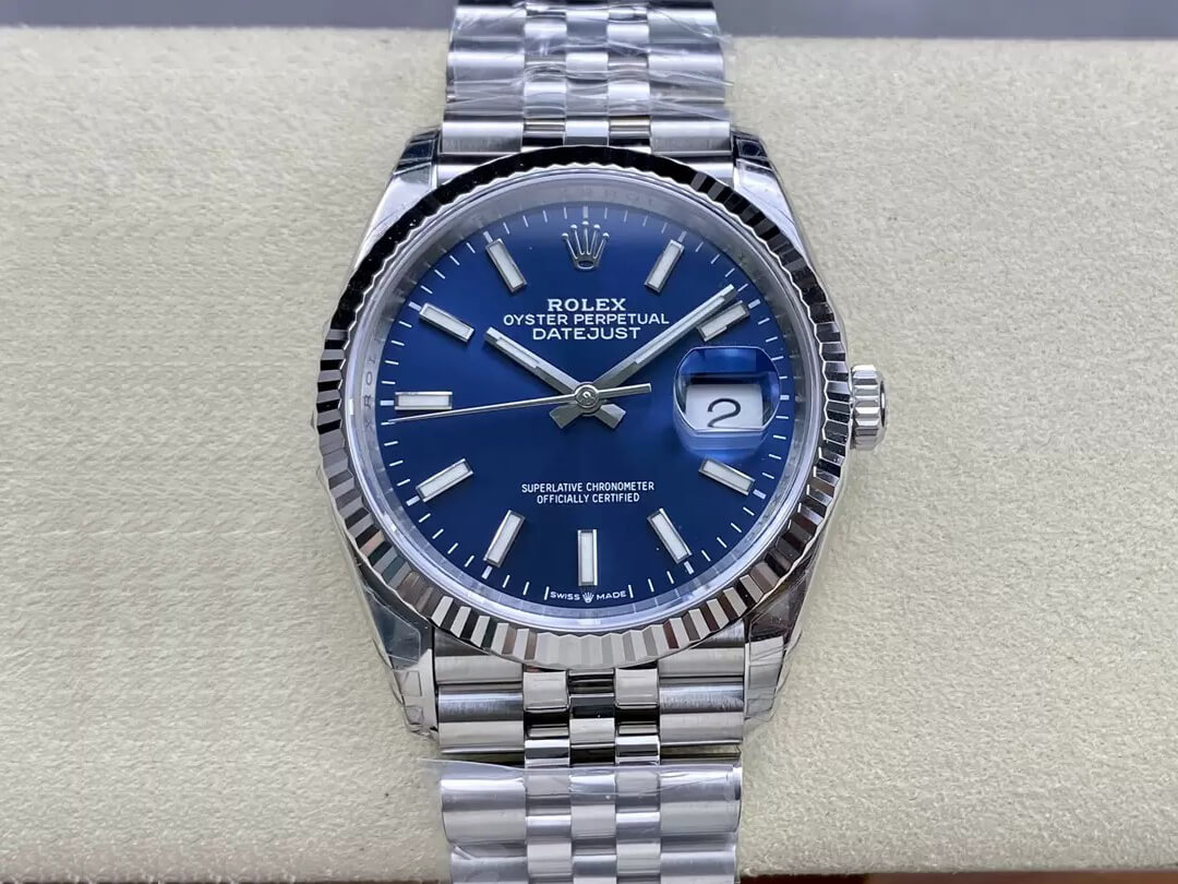 Replica Rolex Datejust M126234-0017 36MM 1:1 Best Edition Blue Dial - DEEPREPS