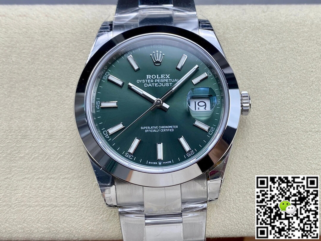 Replica Rolex Datejust M126300-0019 41MM 1:1 Best Edition Green Dial - DEEPREPS
