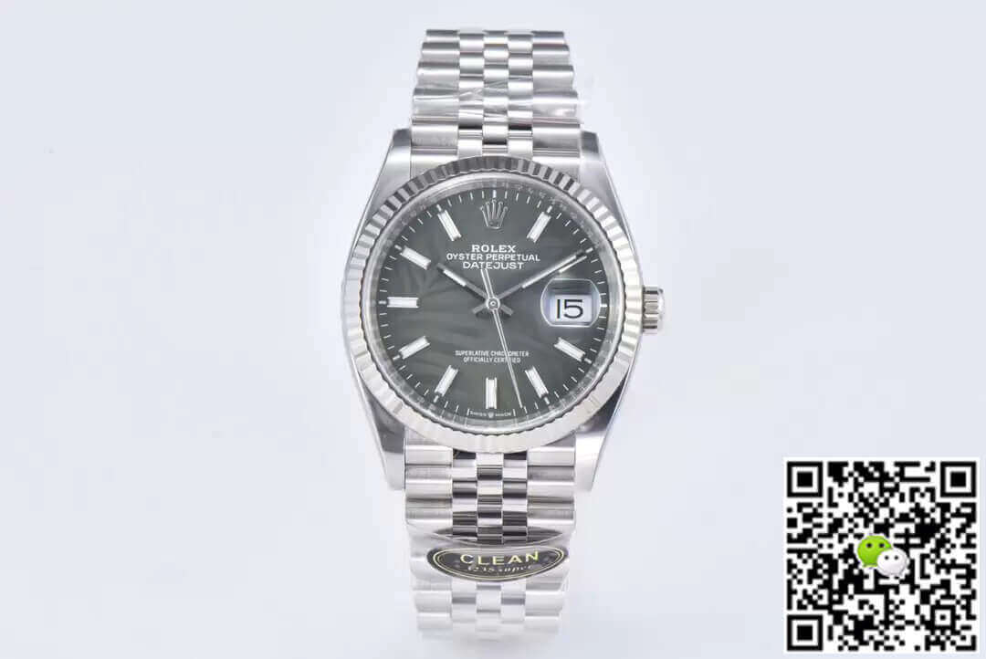 Replica Rolex Datejust M126234-0047 36MM 1:1 Best Edition Green Dial - DEEPREPS