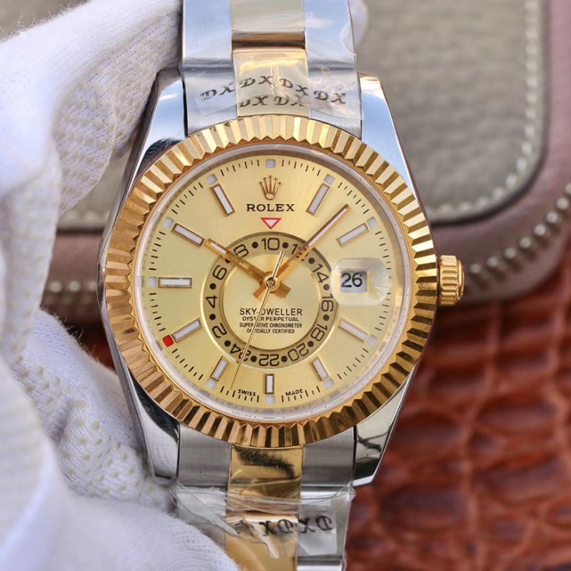 Replica Rolex SKY-DWELLER 326938-72418 1:1 Best Edition Swiss ETA2836 - DEEPREPS