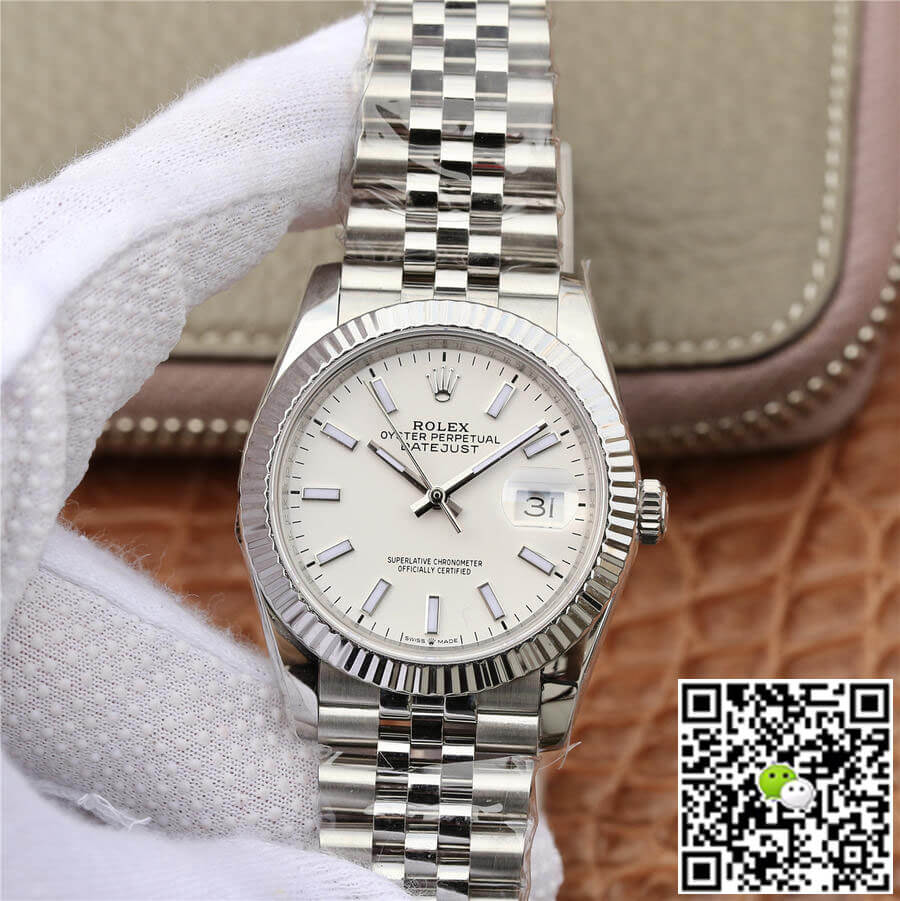 Replica Rolex Datejust 36MM 1:1 Best Edition White Dial - DEEPREPS