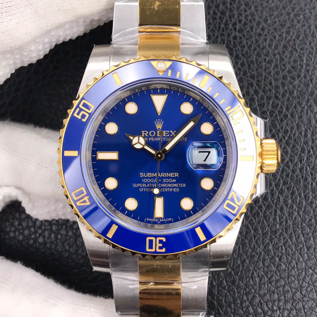 Replica Rolex Submariner 116613LB-97203 1:1 Best Edition  Blue Dial - DEEPREPS