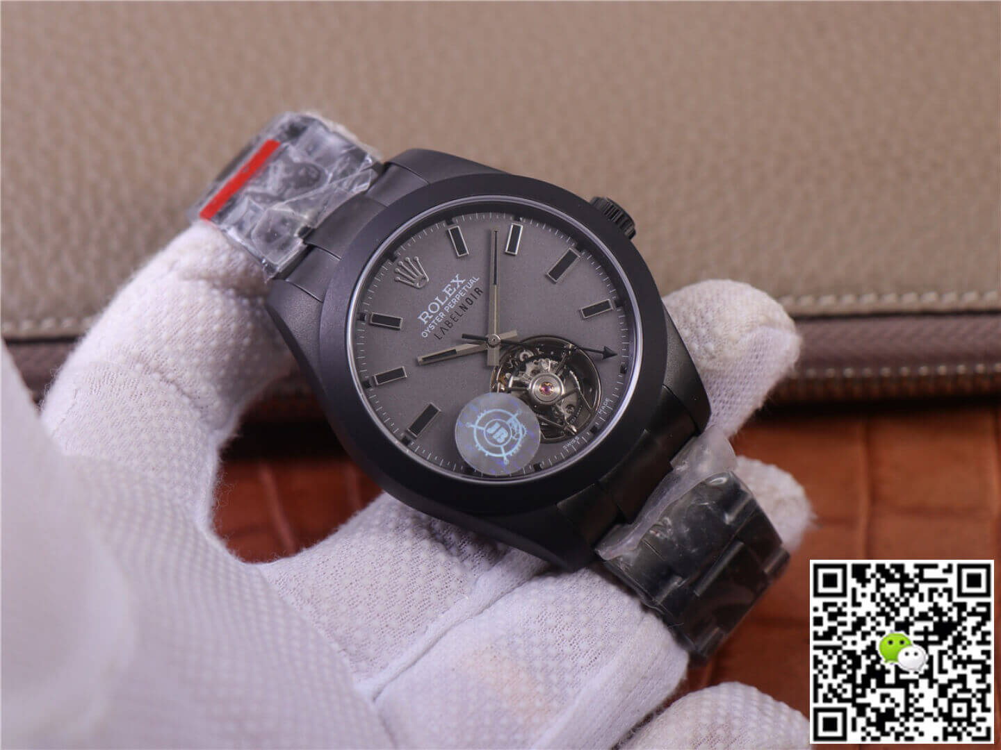 Replica Rolex Milgauss 116400 Tourbillon 1:1 Best Edition Black PVD Case Swiss ETA3131 - DEEPREPS