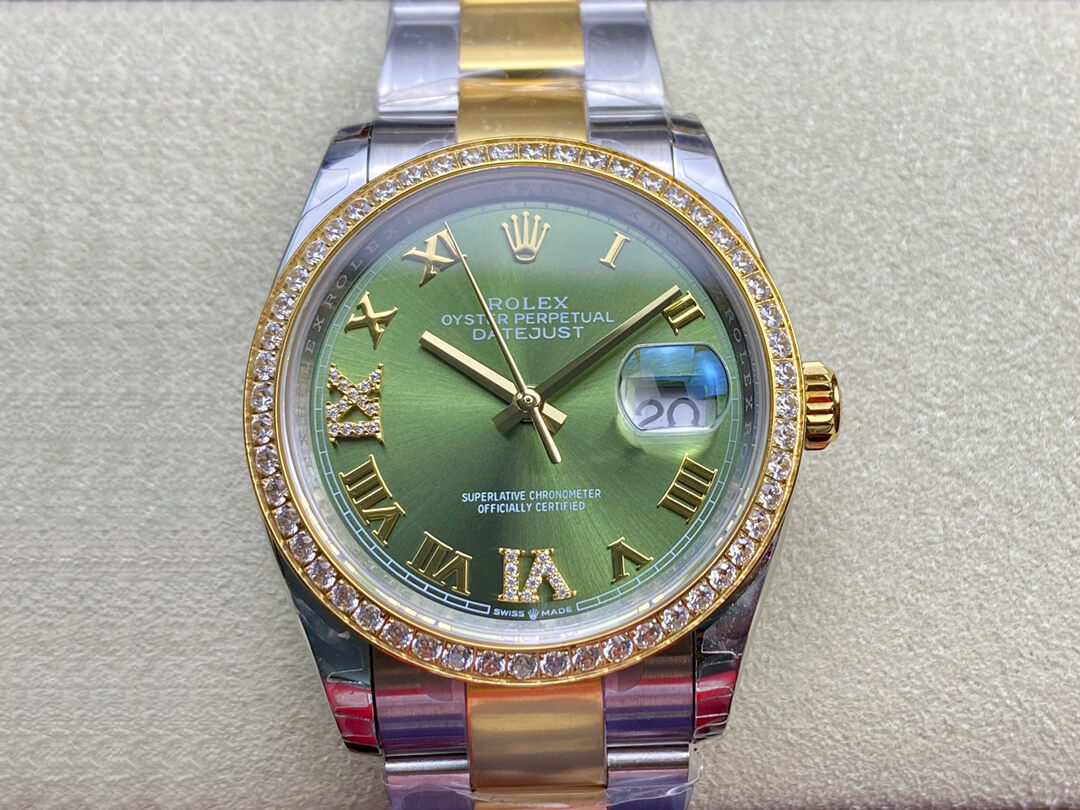 Replica Rolex Datejust M126283RBR-0012 1:1 Best Edition Green Dial - DEEPREPS