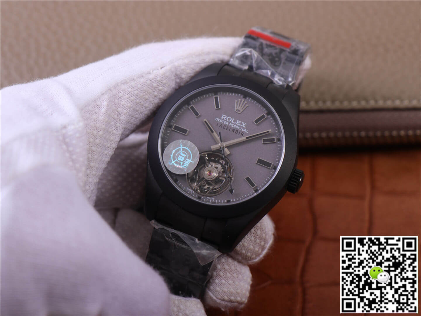 Replica Rolex Milgauss 116400 Tourbillon 1:1 Best Edition Black PVD Case Swiss ETA3131 - DEEPREPS